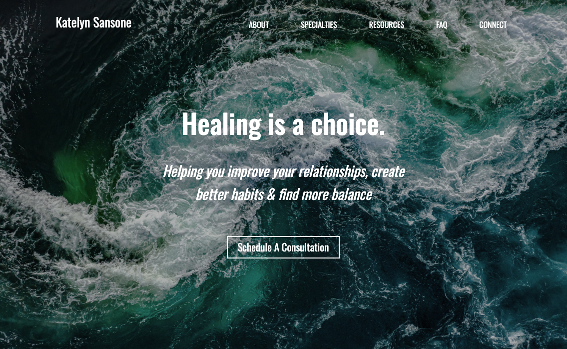 image of a Therapy Website